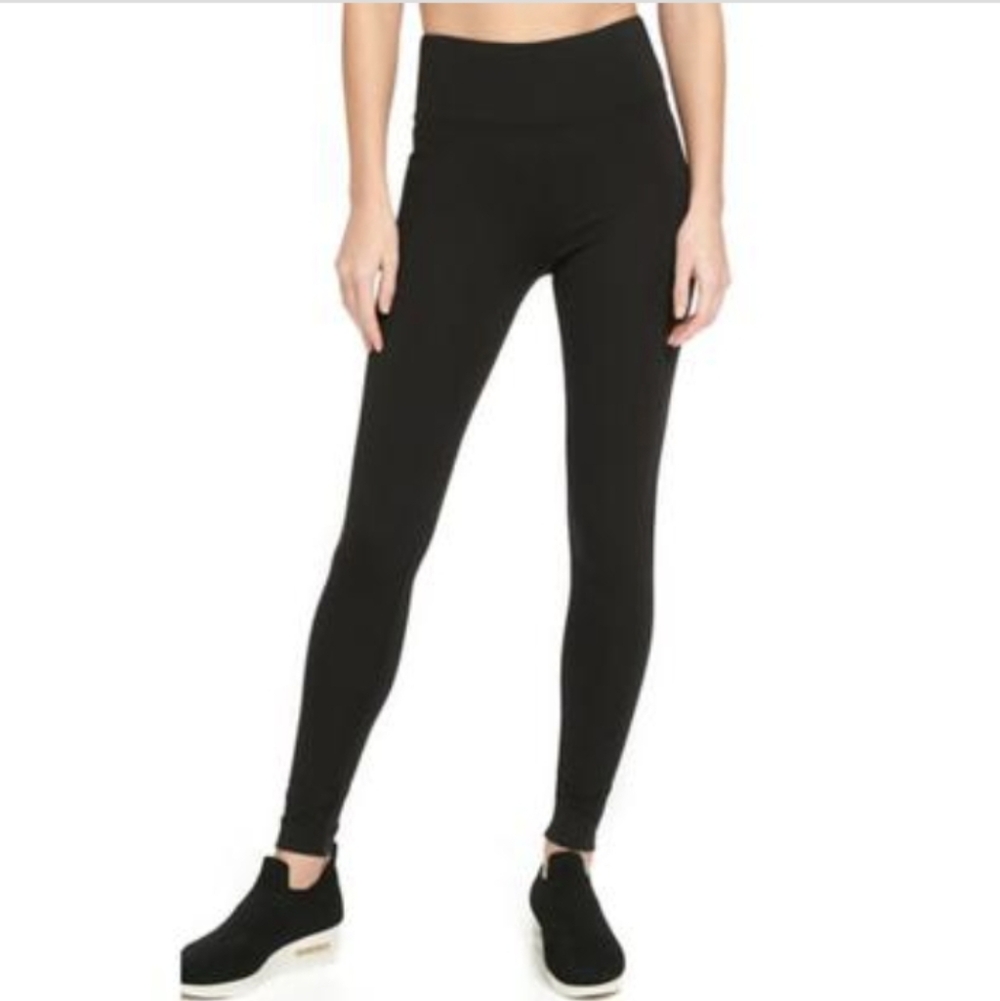 DKNY Sport Tummy-Control Compression Full Length Leggings- M